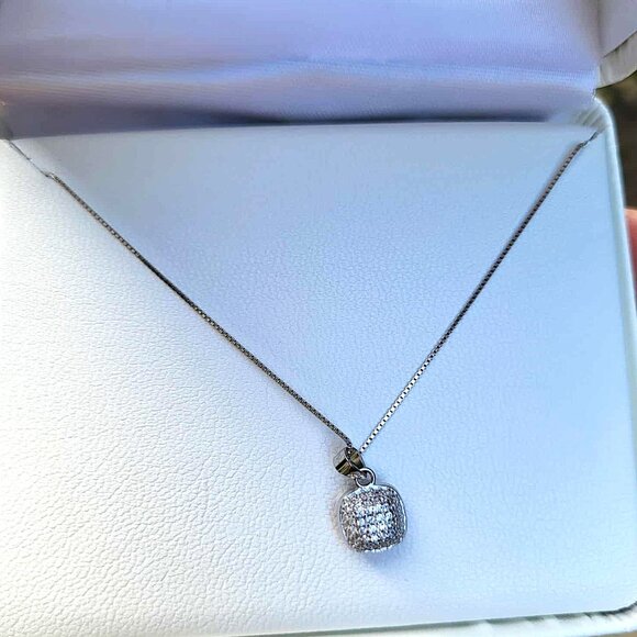 925 Sterling Silver Necklace Cushion Pink Topaz 7mm Natural Gemstone Jewelry 18 - Picture 8 of 8